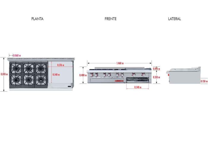 Estufa Coriat EC-6-GRILL MESA MASTER - Image 7