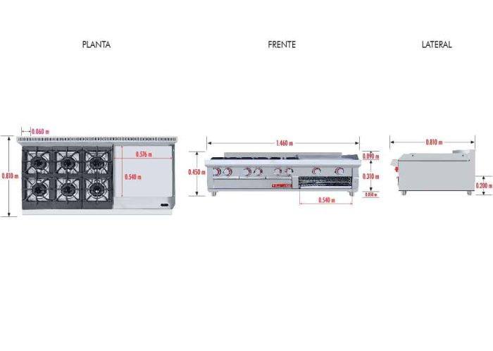 Estufa Coriat EC-6-GRILL MESA MASTER - Image 3