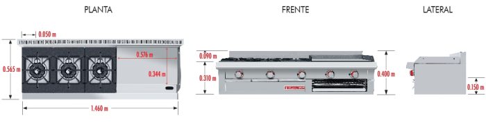 Estufa Coriat EC-3-GRILL MESA PETIT - Image 5