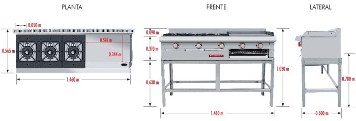 Estufa Coriat EC-3-GRILL MESA PETIT - Image 6